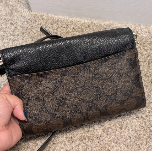 Black and Brown Coach Designer Women's Crossbody - Picture 6 of 7